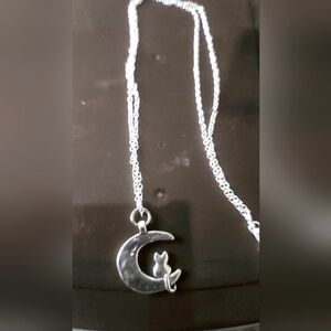 Cat Moon Necklace.